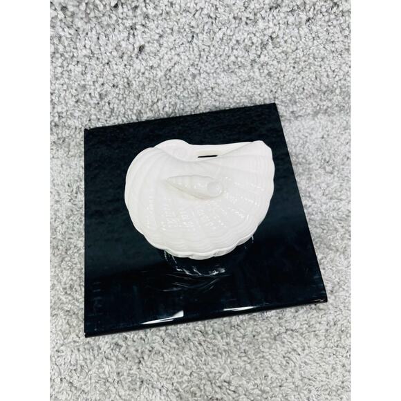 Shafford Original Art Pottery Shell Shaped White Porcelain Trinket Home Decor - Picture 1 of 9